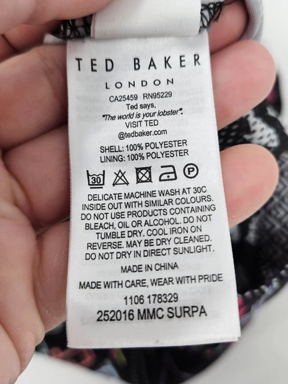 Ted Baker London Surpa Neon Sign Printed Swim Trunks Men's Size 3 US M Swimwear